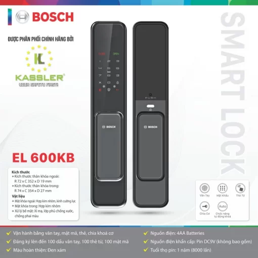 Khoá vân tay Bosch EL 600KB