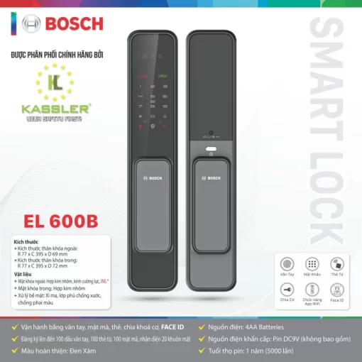 Khoá vân tay Bosch EL 600B
